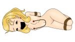 blonde_hair crying_with_eyes_open earrings hands_behind_back high_resolution hogtied laid_down light-skinned_female loodncrood nipples nude nude_female princess_amber sad_face sofia_the_first tape_gag tied_legs