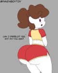 1girl ass big_ass booty_shorts huge_ass original original_character pandaboytoy