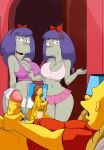 1boy 2_girls bart_simpson bed bedroom sexy sexy_body sherri_mackleberry terri_mackleberry the_simpsons