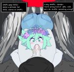 2boys ass basil_(omori) big_ass big_penis bubble_ass bubble_butt captain_kirb clothing fellatio femboy green_hair huge_ass male male_only male_pov mob_face omori omori_(character) oral penis pov rape text text_box top-down_bottom-up white_skin yaoi