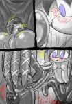  blush dark_legion echidna huge_dildo julie-su lien-da monkeyxflash sega sonic_the_hedgehog_(series) strap-on surprised 