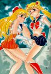 1990s 1993 2girls adult_swim alluring amagi_kei bishoujo_senshi_sailor_moon bishoujo_senshi_sailor_moon_r bishoujo_senshi_sailor_moon_r_the_movie bishoujo_senshi_sailor_moon_s bishoujo_senshi_sailor_moon_s_the_movie bishoujo_senshi_sailor_moon_supers bishoujo_senshi_sailor_moon_supers_the_movie blonde_hair blue_eyes bow choker clothing double_bun earrings female_only fingering gloves human long_hair minako_aino multiple_girls sailor_moon sailor_venus school_uniform signature skirt small_breasts straight_hair tagme toei_animation toonami uniform usagi_tsukino year yuri