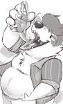 dominant_male dragon imminent_vore larger_male macro mawshot micro oral_vore size_difference smaller_female susieblacksheep tanuki vore vore_fetish