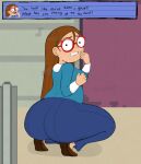 1girl 1girls 2025 2025s 2_eyes 2d 2d_(artwork) 2d_artwork 5_fingers art artist_name black_eye black_eyes black_eyes_female black_text blue_skirt blush body breasts brown_eyebrows brown_hair brown_hair_female brown_shoes clothes clothing detailed_background digital_art digital_media digital_media_(artwork) ear ears english english_text eye eyebrows eyes female_blush female_human female_only female_solo finger fingers girl_only girl_solo glasses hair hand hands human human_female human_females human_girl human_woman kindergarten_(game) kindergarten_3 light-skinned_female light_body light_skin long_brown_hair long_brown_hair_female long_hair long_skirt mouth mouth_open ms._lovelett nose only_female only_girl only_woman open_mouth red_glasses rhyming rule34 shoes skin skirt skullyhearts solo_female solo_girl solo_woman teeth text twitter_link white_teeth woman_only woman_solo women_only