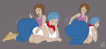 2_girls ass big_ass big_breasts bootijuse breasts bulma_brief dragon_ball huge_ass shounen_jump