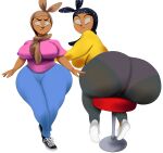 1girl ass barrybbeesly big_ass breasts huge_ass original original_character