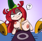 1boy 1girl 1girl ? betilla_(rayman) breasts incest knullmannen male milf mother_&amp;_son nymph_(rayman) paizuri paizuri precum rayman rayman_(series) rayman_origins red_hair sex