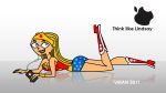 2011 bandanna blonde_hair blue_eyes cartoon_network cosplay dc_comics hourglass_figure huge_breasts kerchief light-skinned_female lindsay_(tdi) long_blonde_hair long_hair solo striped_hair thick_ass thick_legs thick_thighs total_drama_island two_tone_hair vaultman wasp_waist wonder_woman wonder_woman_(cosplay)