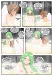 1boy 1girl comic inusen kid_icarus kid_icarus_(comic) male/female nintendo nipples nude palutena pit