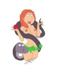 apple big_breasts breasts eve_(mythology) family_guy glenn_quagmire lois_griffin nude_female pussy snake yaroze33_(artist)