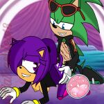 archie_comics ashley_the_hedgehog biting_lip catrashley catrashley18 doggy_position impregnation scourge_the_hedgehog sega sonic_oc vaginal_penetration