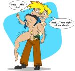 father_&_daughter genderswap hugh_test jenny_test johnny_test johnny_test_(character) leg_hold pussy_hair reverse_suspended_congress selrock under_boob vaginal vaginal_penetration