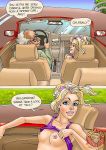  amanda_(seducedamanda) comic flashing grandpa_(seducedamanda) grandpa_and_his_new_ride seducedamanda tagme 