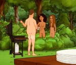 ass connie_souphanousinphone cookout gif guido_l hank_hill king_of_the_hill nudist outside picnic smoke walking