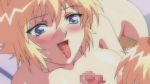  arigatou_kafun_shoujo blonde_hair blue_eyes blush censored cum cum_in_mouth ejaculation facial gif kafun_shoujo_chuuihou! nipples nude penis sweat the_pollinic_girls_attack! tongue 