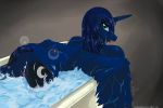 bath bathtub butt cutie_mark equine female friendship_is_magic horn looking_at_viewer looking_back lunaismaiwaifu my_little_pony princess_luna solo water wet winged_unicorn wings