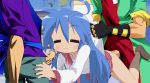  1girl :3 =_= animated animated_gif blue_hair flash_swf gif izumi_konata long_hair lucky_star penis saliva sex uncensored zone 