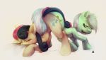 ass_to_ass ass_up bonbon_(mlp) couple crookedtrees equine female fluids friendship_is_magic hasbro horse lyra lyra_(mlp) my_little_pony pony tribadism unicorn yuri