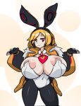  areola areola big_breasts bimbo bitch blonde_hair breasts breasts_bigger_than_head breasts_out bunny_ears bunny_suit bunnygirl bunnysuit bursting_breasts disgaea disgaea_5 future_usalia gigantic_breasts horny huge_areola huge_areolae huge_breasts huge_nipples hyper_breasts lewdreaper looking_at_viewer milf nipples nippon_ichi_software sexy slut usalia_(disgaea) whore 