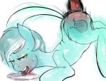  disembodied_penis drool equine female friendship_is_magic hetero idlecil lyra lyra_(mlp) male my_little_pony pegasus penis pleasure saliva sex smile white_background wings 