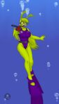  1girl anthro anthrokidnapper breasts epic_games female flippers furry gun huge_breasts jazz_jackrabbit laser_gun lori_jackrabbit ocean one-piece_swimsuit purple_one-piece_swimsuit rabbit scuba scuba_gear sea solo swimming swimsuit tagme underwater water weapon 