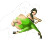  1boy 1girl green_clothes green_clothing laura_matsuda legoman male street_fighter street_fighter_v 