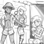 daring_do daring_do_(mlp) daringdo derpy_hooves derpy_hooves_(mlp) erect_nipples fleur_de_lis fleur_de_lis_(mlp) friendship_is_magic golden_scootaloo john_joseco my_little_pony nipples rainbow_dash torn_clothes