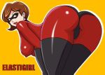  1girl ass bent_over big_breasts cartoon_milf dat_ass disney elastigirl female_only helen_parr huge_ass meegol rear_view sideboob solo_female the_incredibles 