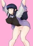 blue_hair breasts futanari hair hinata_hyuuga huge_breasts intersex jeibii naruto