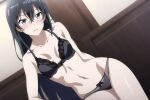 1girl alluring black_hair blue_eyes bra panties tensura underwear yahari_ore_no_seishun_lovecome_wa_machigatteiru. yukinoshita_yukino