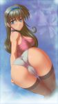   ass ass-soxx_(artist) female looking_back panties stockings  