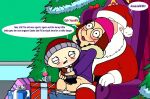  bottomless cum_inside family_guy meg_griffin orgasm_face panties_down santa_claus stewie_griffin uso_(artist) 