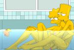  1boy 1boy1girl 1girl 2020 aged_up bart_simpson bath bath_toy bathing bathroom bathtub breasts brother brother_and_sister color digital_media_(artwork) evilweazel_(artist) female foreskin glans half-closed_eyes hi_res imminent_incest in_water incest indoors large_penis lisa_simpson looking_at_another looking_at_viewer mixed_bathing navel nipples nude partially_retracted_foreskin partially_submerged partially_underwater_shot penis rubber_duck siblings sitting spiky_hair testicles the_simpsons uncensored uncut underwater water 