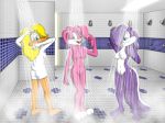 babs_bunny fifi_la_fume furry shirley_the_loon shower shower_room tiny_toon_adventures