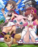  2girls :o ass bangs blue_eyes blue_ribbon blunt_bangs breastplate brown_eyes brown_fur brown_hair building castle cloud creatures_(company) crossover detached_sleeves door dress eevee eeveelution eievui_(pokemon) female_protagonist_(pokemon_+_nobunaga&#039;s_ambition) female_protagonist_(pokemon_+_nobunaga_no_yabou) female_protagonist_(pokemon_plus_nobunaga&#039;s_ambition) flat_chest floating food food_on_face fundoshi furry game_freak gen_1_pokemon grass hair hair_ribbon hair_tubes hand_on_hip head_tilt holding interlocked_fingers jigglypuff kneel kneeling knees_together_feet_apart long_sleeves looking_at_viewer looking_away looking_back looking_down mountain multiple_girls nintendo nobunaga_no_yabou normal_type_pokemon oichi oichi_(pokemon) oichi_(pokemon_+_nobunaga_no_yabou) oichi_(sengoku_musou) onigiri outstretched_arms panties pantyshot pantyshot_(sitting) pantyshot_(standing) pantyshot_sitting pauldrons payot pink_hair poke_ball poke_ball_theme pokemoa pokemon pokemon_(anime) pokemon_(creature) pokemon_(game) pokemon_(species) pokemon_conquest ponytail purple_legwear purple_panties purple_ribbon ribbon rice sandals sengoku_musou sidelocks sitting skirt sky sleeves_past_wrists small_breasts smile soara standing stockings stone_wall swept_bangs tail thighhighs thighs tree underwear upskirt wall white_dress white_legwear white_ribbon white_skirt window wristband zettai_ryouiki 