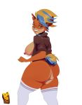 1girl ass barrybbeesly big_ass big_breasts bubble_ass bubble_butt crash_(series) crash_bandicoot_(series) crash_bandicoot_4:_it's_about_time erect_nipples female_focus female_only furry furry_only hourglass_figure jacket mohawk orange_fur pinup pinup_pose pirate_tawna pose posing seductive seductive_look seductive_smile sexy sexy_ass sexy_body sexy_breasts sexy_pose sideboob sleeves_rolled_up tawna_bandicoot tawna_bandicoot_(crash_4) wide_hips