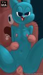 anthro cat feline nicole_watterson rabbit richard_watterson saliva the_amazing_world_of_gumball tvma tvma_(artist)