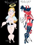  angel angel_and_devil devil devil_and_angel female_only rickfields tagme 