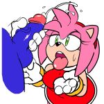 1girl amy_rose anthro breasts clothed clothing cum cumshot disembodied_hand disembodied_penis dress duo ejaculation erection faceless_male furry hair handjob hedgehog humanoid_penis male male/female mammal masturbation orgasm penis pink_hair sega sex simple_background solo_focus sonamy sonic_the_hedgehog sweat testicles tongue tongue_out watatanza