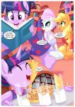 3_girls 3girls alicorn applejack applejack_(mlp) ass comic cutie_mark equestria_girls equestria_untamed female/female female_only female_unicorn friendship_is_magic horn multiple_girls my_little_pony nude palcomix pony pussy rarity rarity_(mlp) slumber_off_list spanish spanish_text tail twilight_sparkle twilight_sparkle_(mlp) unicorn wings yuri