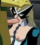 avengers barbara_morse bondage breasts chain erect_nipples fellatio gigantor_(artist) hydra marvel mockingbird open_shirt oral penis rape the_avengers:_earth's_mightiest_heroes topless