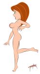  erect_nipples green_eyes kim_possible kimberly_ann_possible long_hair nipples nude orange_hair sideboob solo surprise tooner 