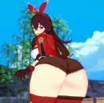 amber_(genshin_impact) genshin_impact gif gigantic_ass twerking 