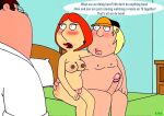 ass cartoon_milf cheating_wife chris_griffin cuckold dialogue erection family_guy imminent_sex implied_sex lipstick lipstick_mark lipstick_on_penis lois_griffin peter_griffin puffy_pussy red_ass uso_(artist) wet_pussy