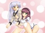 angel_beats! grope long_hair panties school_uniform tenshi_(angel_beats) yuri yuri_(angel_beats!)