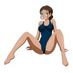 1girl avatar:_the_last_airbender blackangel014 breasts dark_skin female_only katara one-piece_swimsuit pervyangel school_swimsuit