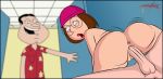  ass caught family_guy girl_on_top glenn_quagmire male/female meg_griffin reverse_cowgirl_position tooner vaginal vaginal_penetration 