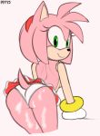 amy_rose ass cum cum_on_ass edit furry green_eyes looking_at_viewer marthedog pink_hair sega showing_ass skirt sonic sonic_the_hedgehog_(series)