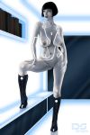 1girl breasts nipples pussy quorra tron tron_legacy