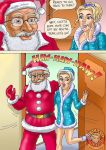  amanda_(seducedamanda) christmas christmas_turkey comic grandfather grandfather_and_granddaughter grandpa_(seducedamanda) incest santa_costume seducedamanda 